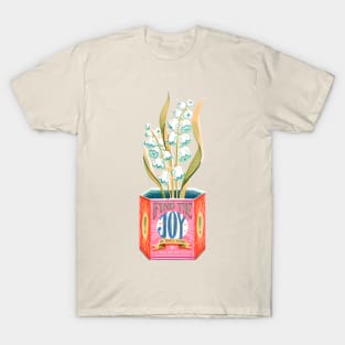 Self Care Spring Vintage Tin Can Joy T-Shirt